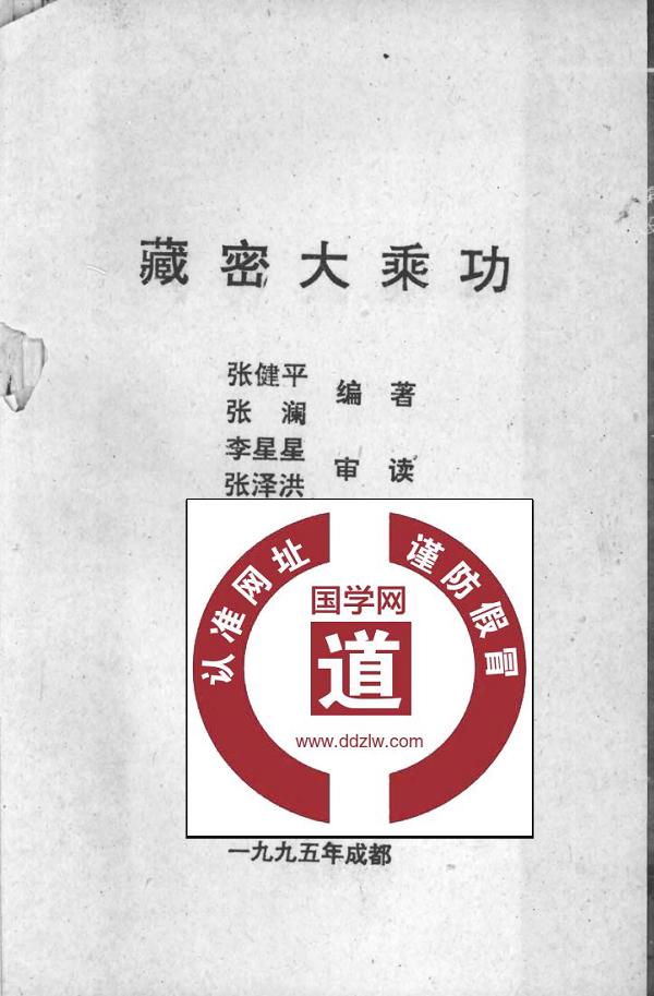 《藏密大乘功》 首次全面系统披露大乘功法 张健平 455页电子版