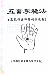 高级特医师培训班教材《五雷掌秘法》 五雷掌修炼及应用秘法