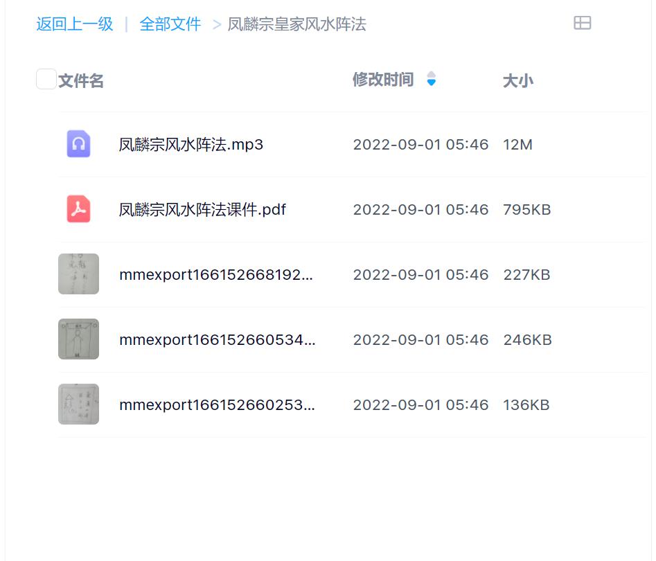 凤麟宗皇家风水阵法录音加文档电子版