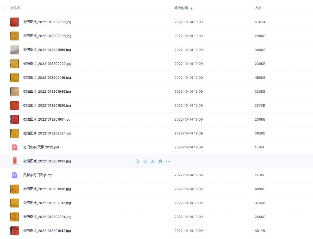 凤麟宗2022奇门密字录音加文档电子版