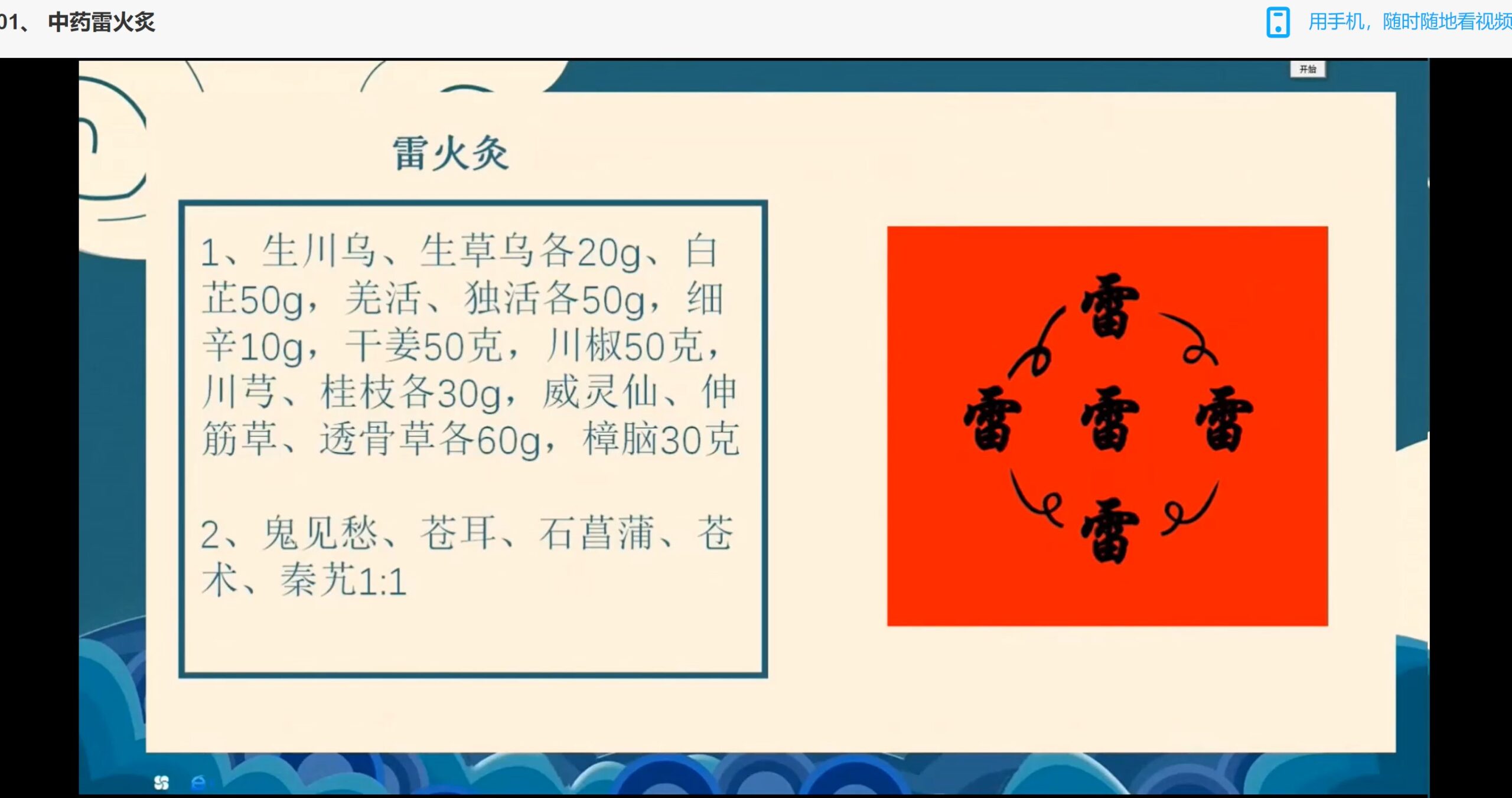 陈法灵中药雷火灸视频