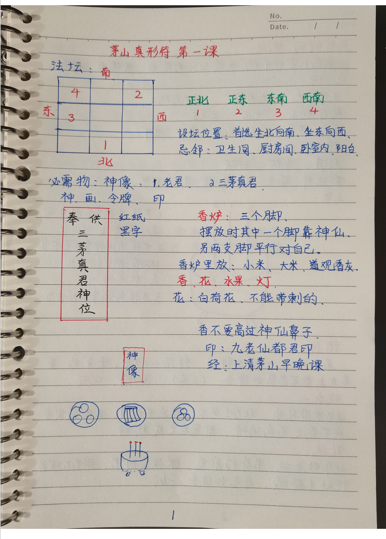 茅山上清灵符手写笔记36页电子版